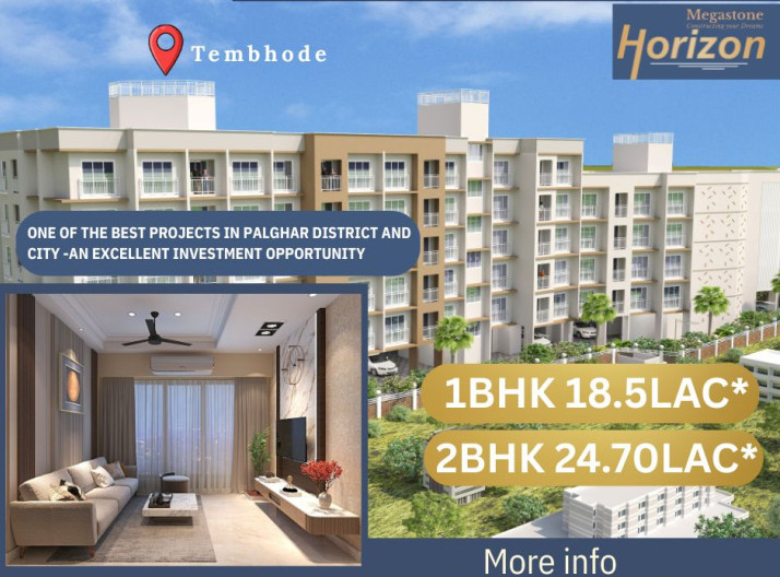 1.5 BHK 705 Sq.ft. Apartment for Sale in Tembhode, Palghar