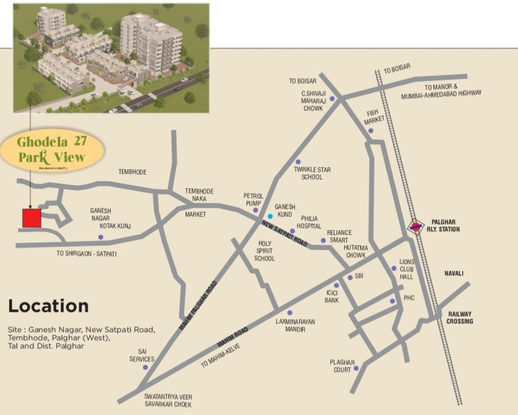 2 BHK 1029 Sq.ft. Apartment for Sale in Tembhode, Palghar