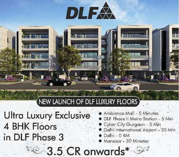 4 BHK Builder Floor 500 Sq. Yards for Sale in DLF Phase III, Gurgaon