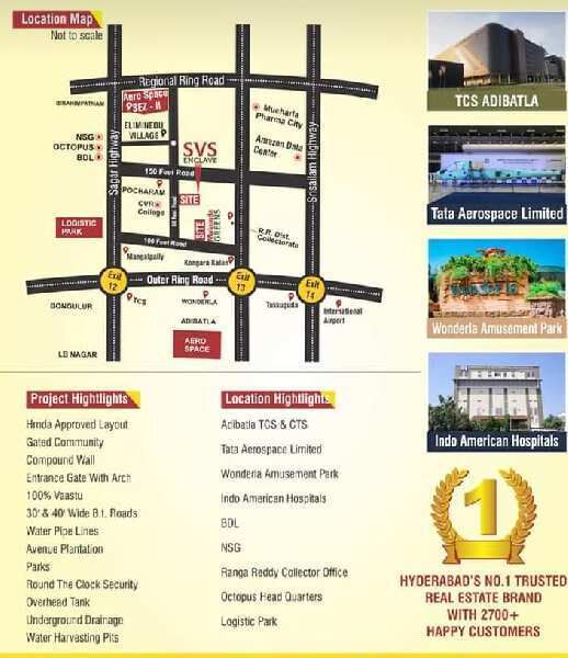  Residential Plot 150 Sq. Yards for Sale in Adibatla, Hyderabad