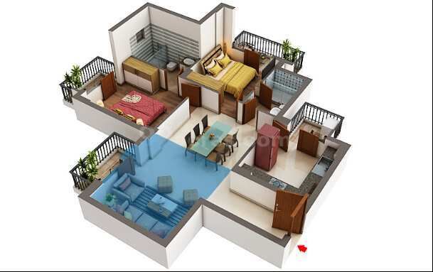 2 BHK Apartment 1342 Sq.ft. for Sale in Sector 82 Faridabad