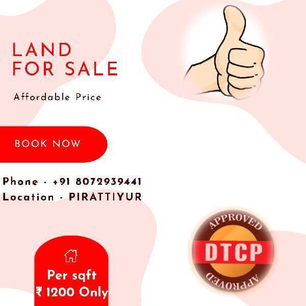  Residential Plot 2400 Sq.ft. for Sale in Pirattiyur, Tiruchirappalli