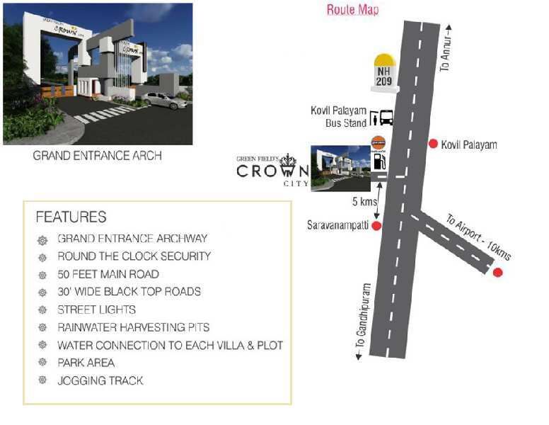  Residential Plot 1650 Sq.ft. for Sale in Kovilapalayam, Coimbatore