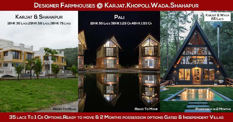 2 BHK Farm House 3000 Sq.ft. for Sale in Karjat, Mumbai