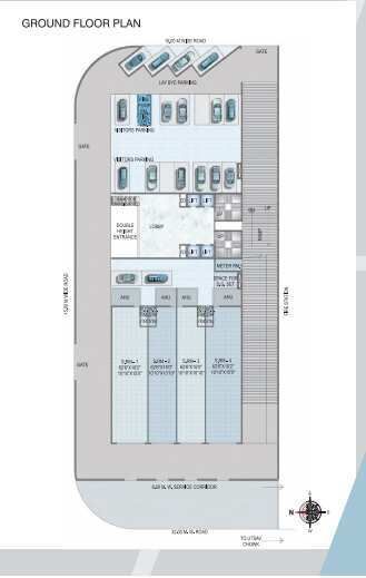  Office Space 735 Sq.ft. for Rent in Kharghar, Navi Mumbai