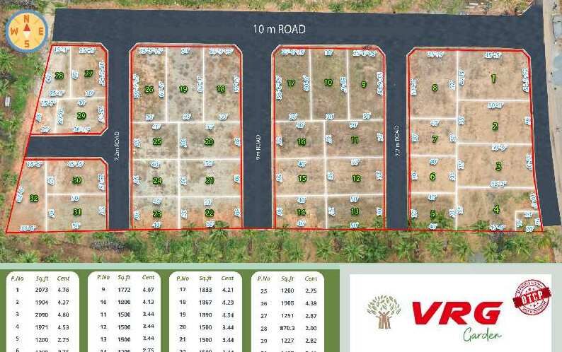  Residential Plot 1500 Sq.ft. for Sale in Gobichettipalayam, Erode