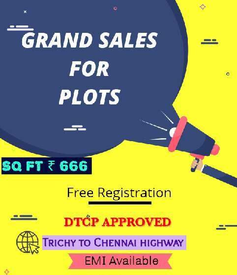  Commercial Land 1500 Sq.ft. for Sale in Siruganur, Tiruchirappalli