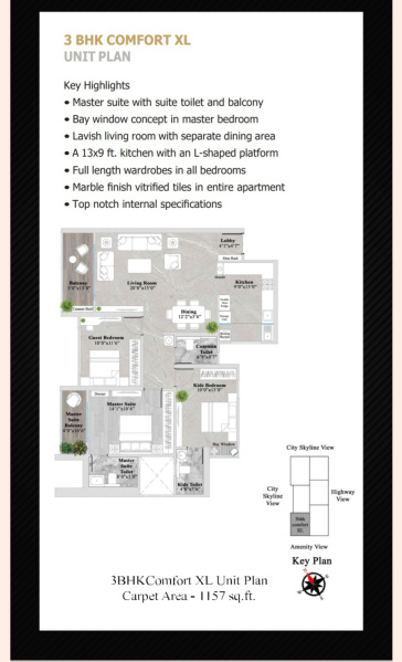 4 BHK Apartment 1465 Sq.ft. for Sale in Tathawade, Pune