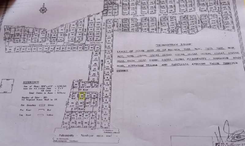  Residential Plot 6642 Sq.ft. for Sale in Punjai Puliampatti, Erode