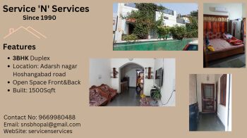 3 BHK House for Sale in Hoshangabad Road, Bhopal