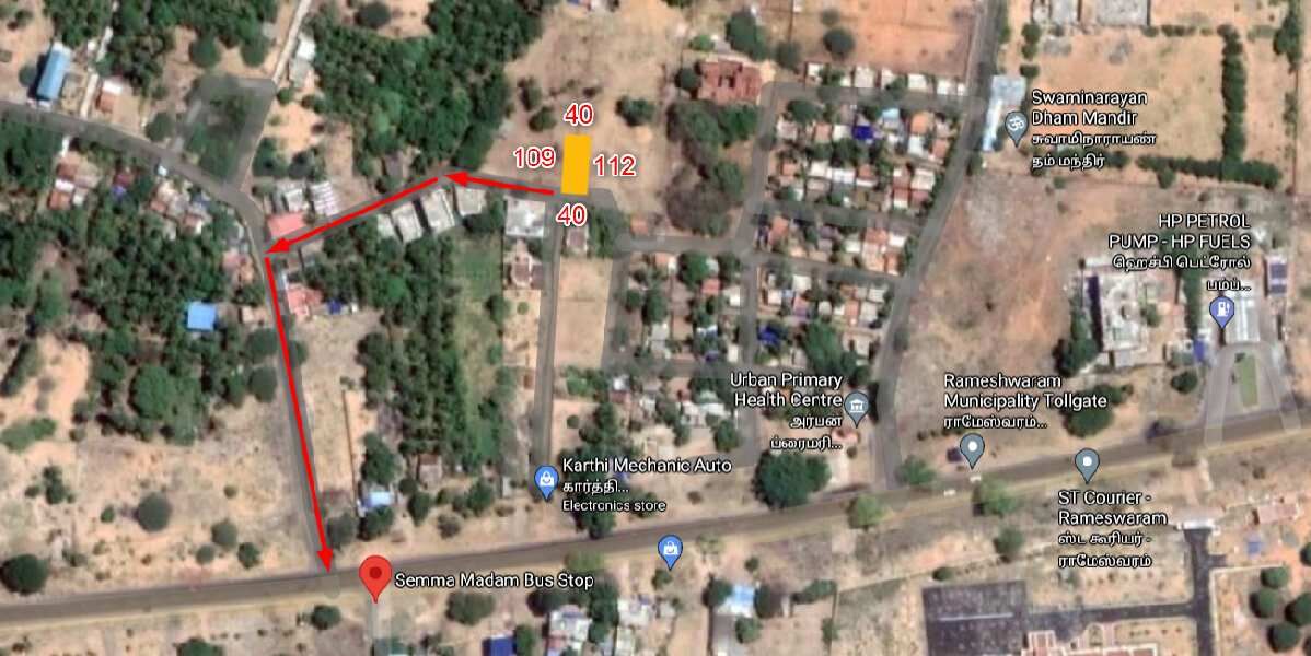  Residential Plot 4360 Sq.ft. for Sale in Rameswaram, Ramanathapuram