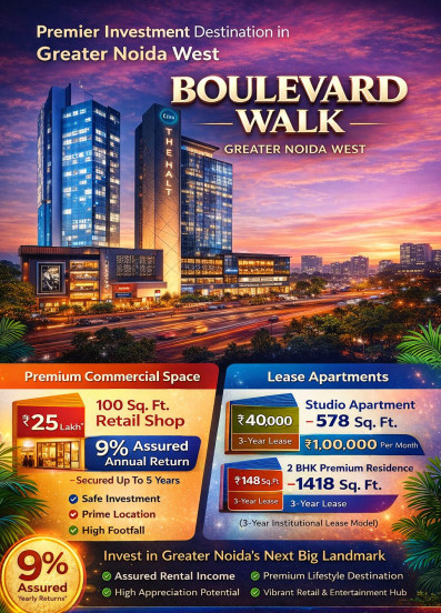  100 Sq.ft. Commercial Shop for Sale in Sector 4 Greater Noida West