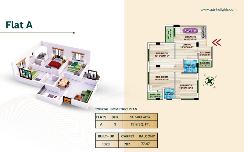 3 BHK Apartment 1525 Sq.ft. for Sale in Andal, Durgapur