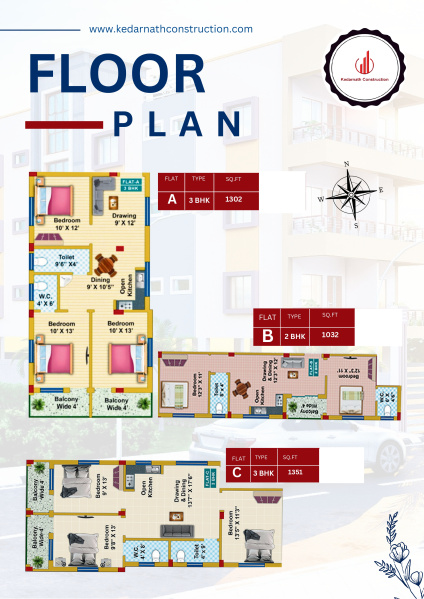 3 BHK Apartment 1351 Sq.ft. for Sale in Benachity, Durgapur