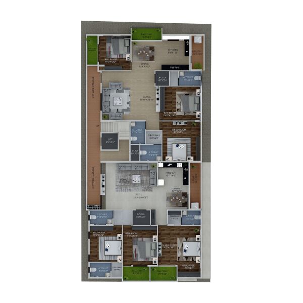 3 BHK Apartment 1960 Sq.ft. for Sale in Jayanagar 1st Block, Bangalore