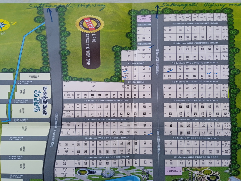  Residential Plot 200 Sq. Yards for Sale in Sattenapalle, Guntur