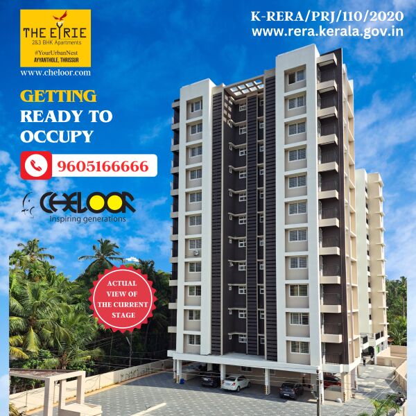 2 BHK Apartment 1218 Sq.ft. for Sale in Ayyanthole, Thrissur