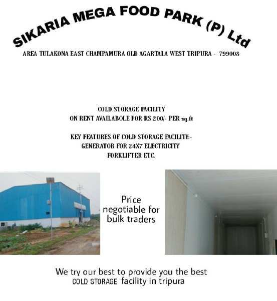 Warehouse 16500 Sq.ft. for Rent in Jirania, West Tripura