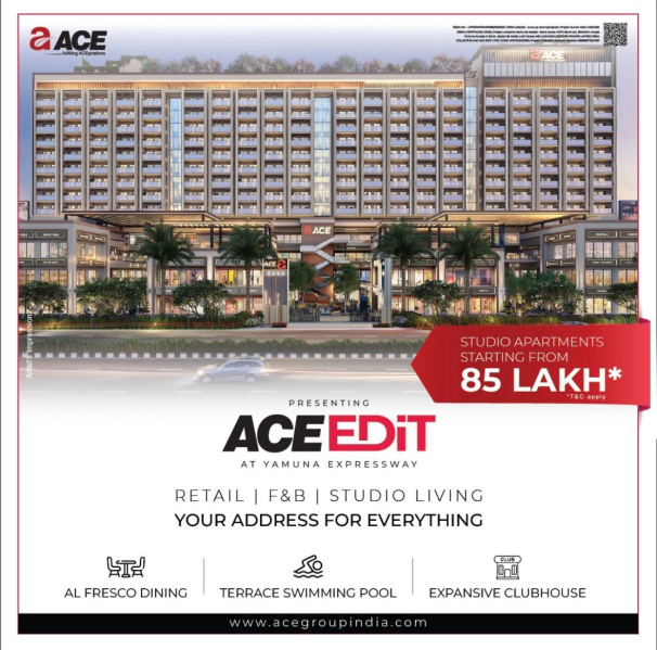  780 Sq.ft. Studio Apartment for Sale in Yamuna Expressway, Greater Noida