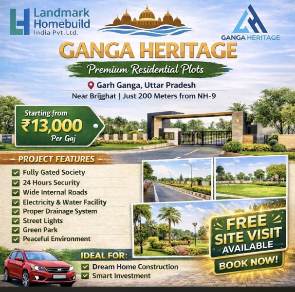  100 Sq. Yards Residential Plot for Sale in Garhmukteshwar, Hapur