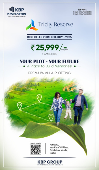  Residential Plot 183 Sq. Yards for Sale in Namburu, Guntur