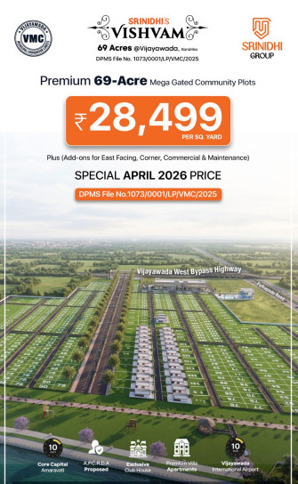  183 Sq. Yards Residential Plot for Sale in K. Kandrika, Vijayawada