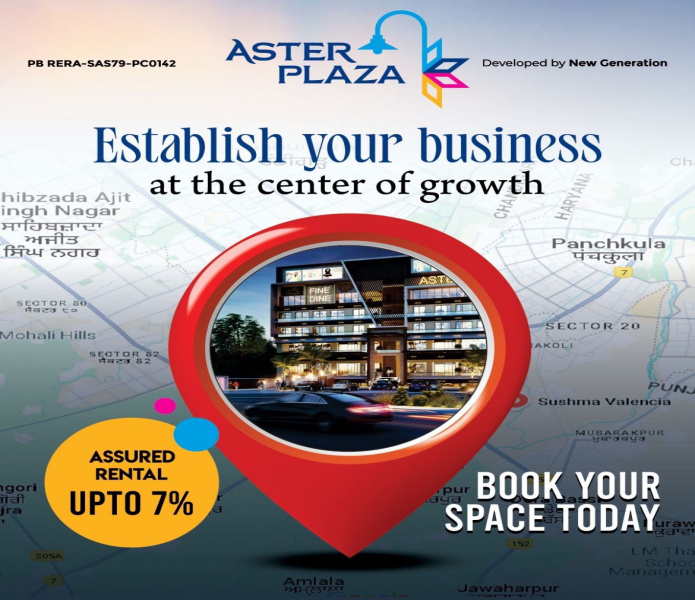  Office Space 1350 Sq.ft. for Sale in Airport Road, Zirakpur