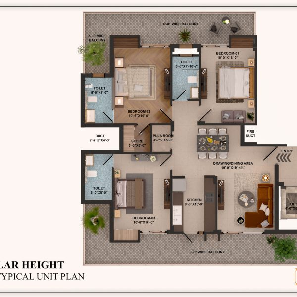 3 BHK 1915 Sq.ft. Apartment for Sale in Peer Muchalla, Zirakpur