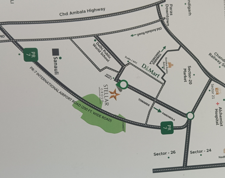 3 BHK 1915 Sq.ft. Apartment for Sale in Peer Muchalla, Zirakpur