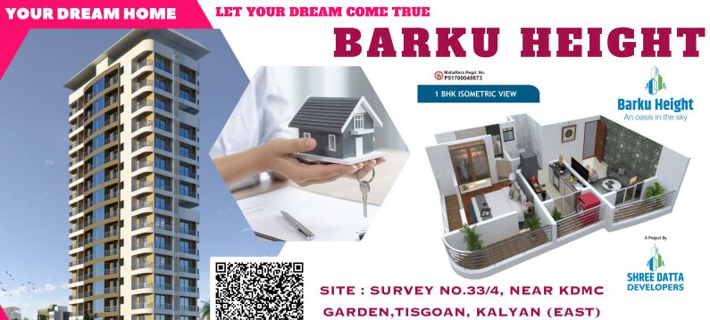 1 BHK Apartment 620 Sq.ft. for Sale in Kalyan West, Thane