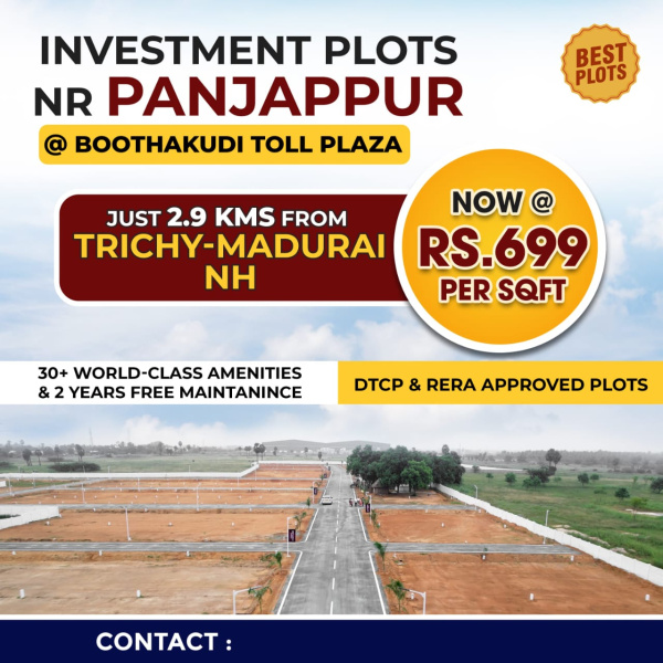  1000 Sq.ft. Residential Plot for Sale in Fathima Nagar, Tiruchirappalli