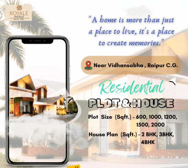 3 BHK House 1200 Sq.ft. for Sale in Vidhan Sabha Road, Raipur