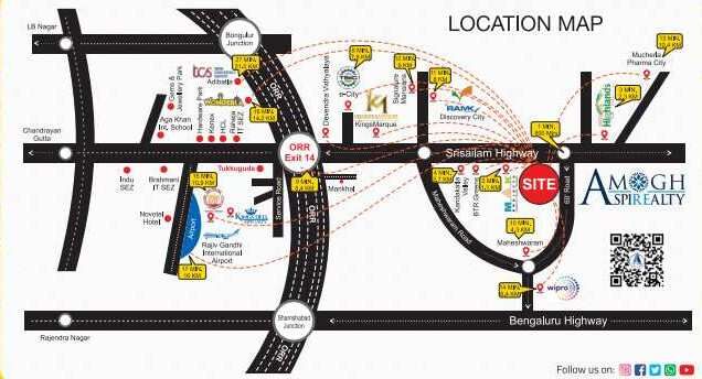  Residential Plot 240 Sq. Yards for Sale in Sri Sailam Highway, Hyderabad