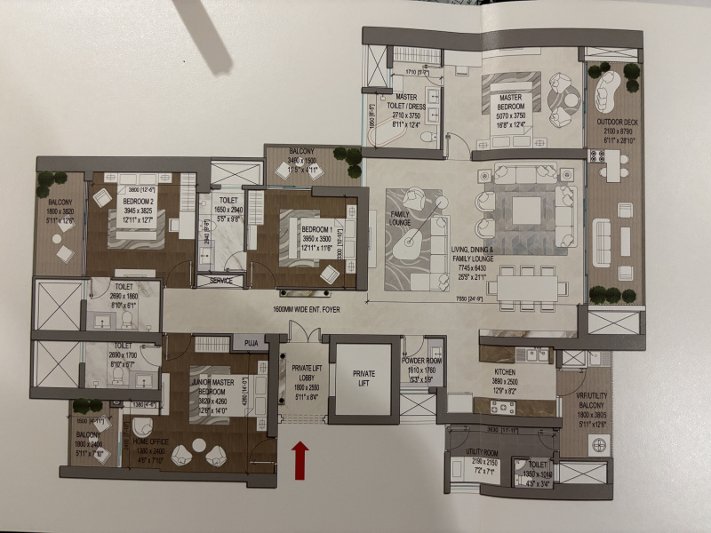 4.5 BHK Apartment 3150 Sq.ft. for Sale in Sector 71 Gurgaon