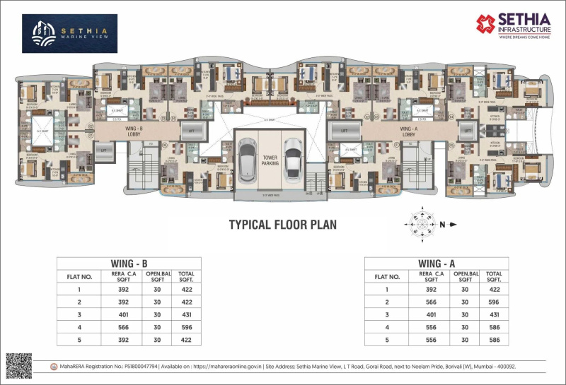 1 BHK Apartment 390 Sq.ft. for Sale in Gorai 1, Mumbai