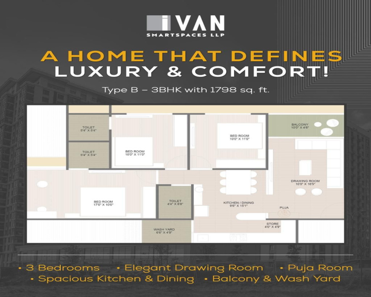 3 BHK 1798 Sq.ft. Apartment for Sale in Shela, Ahmedabad