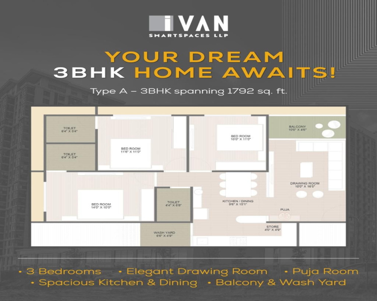 3 BHK 1798 Sq.ft. Apartment for Sale in Shela, Ahmedabad