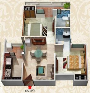 2 BHK Apartment 800 Sq.ft. for Sale in Raj Nagar Extension, Ghaziabad