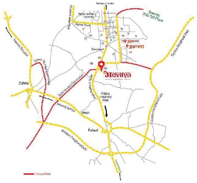 1 BHK Apartment 404 Sq.ft. for Sale in Sector 143 Faridabad