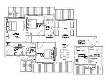 3 BHK 2000 Sq.ft. Apartment for Sale in Sector 92 Gurgaon