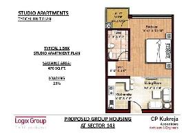 1 RK Flat for Sale in Sector 143 Noida