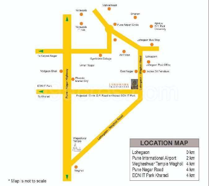  Office Space 1110 Sq.ft. for Sale in Lohegaon, Pune