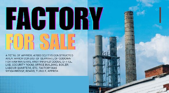  17500 Sq. Meter Factory for Sale in NH 8, Behror