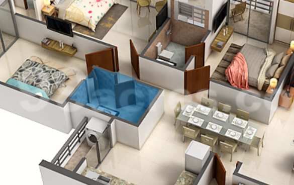 3 BHK Apartment 1971 Sq.ft. for Sale in Sector 77 Noida