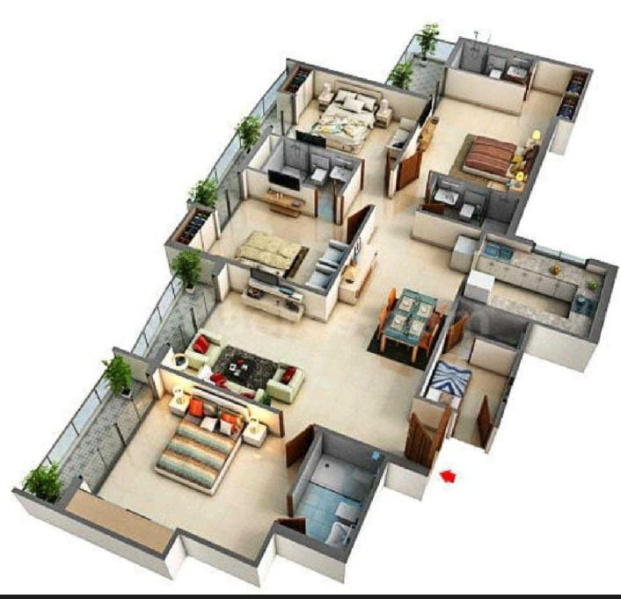 4 BHK 2475 Sq.ft. Apartment for Sale in Sector 119 Noida