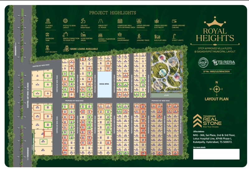 1485 Sq.ft. Residential Plot for Sale in Kukatpally, Hyderabad