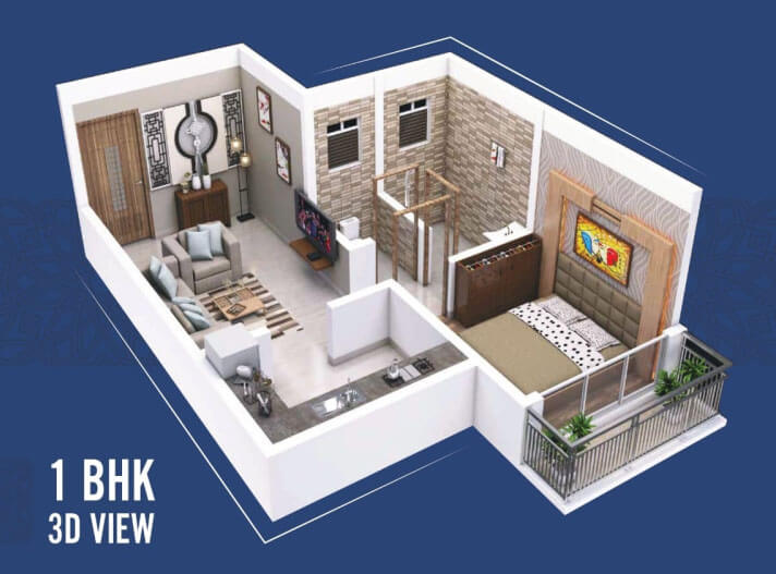 1 BHK 527 Sq.ft. Apartment for Sale in Khopoli, Raigad