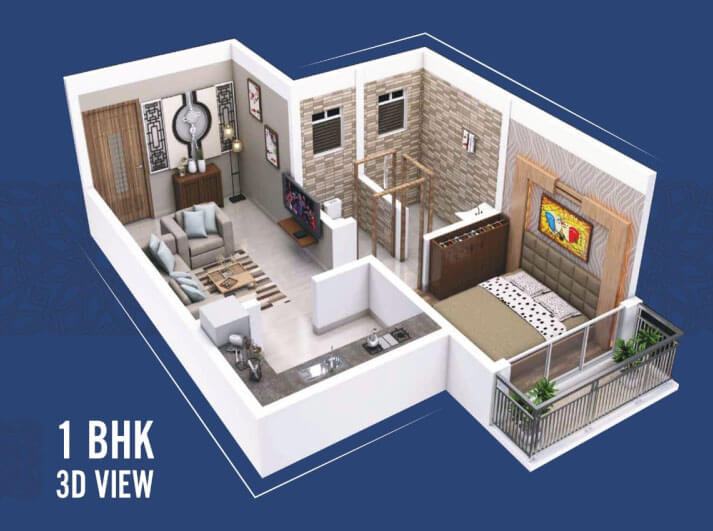 1 BHK 552 Sq.ft. Apartment for Sale in Khopoli, Raigad