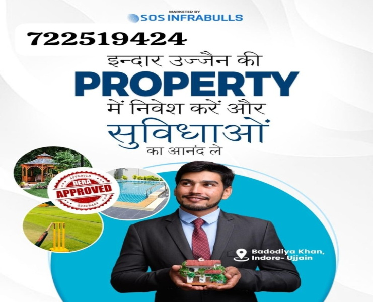  Residential Plot 3200 Sq.ft. for Sale in Sanwer Road, Ujjain