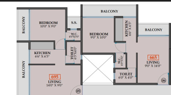 1 BHK Builder Floor for Sale in Pushpak Nagar, Navi Mumbai